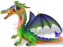 Imaginea Dragon verde cu 2 capete